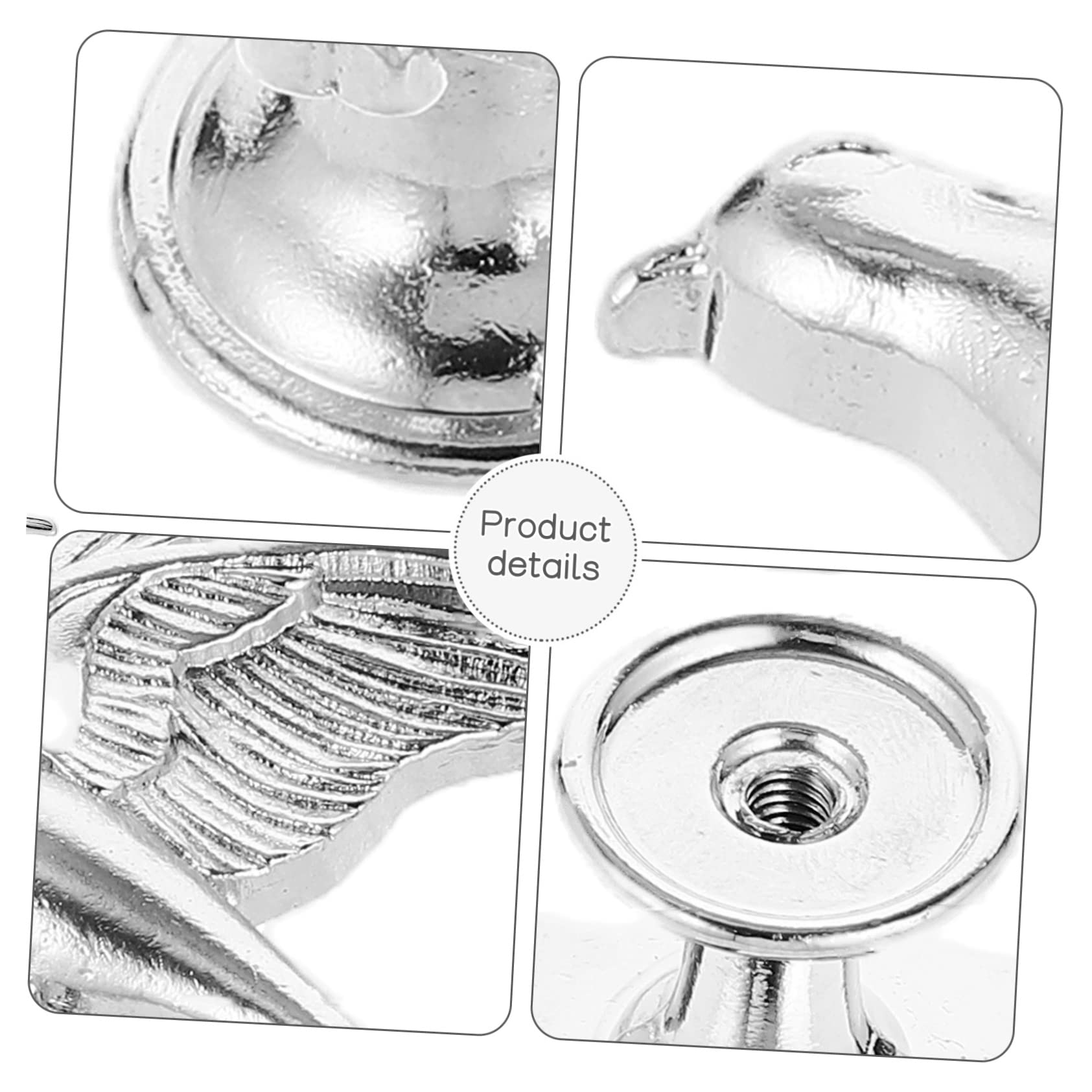 Artibetter 3 Set Di Maniglie Per Mobili in Stile Unico A Forma Di Volante Pomelli in Metallo Finitura Liscia Pomelli Decorativi Per Porte Per La Casa 2 Pezzi * 3