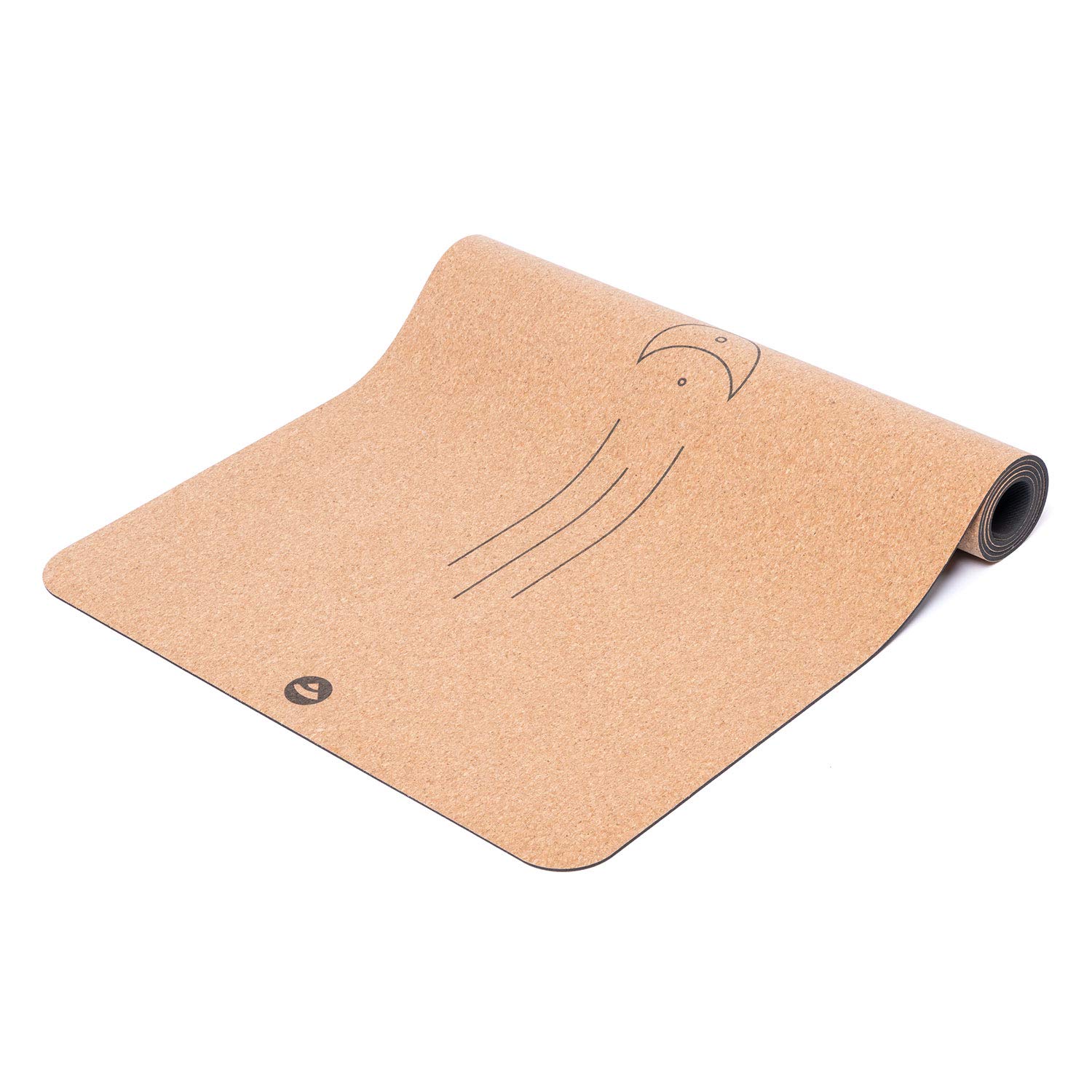 bodhi Yogamatte Kork | 4 mm | 100% Nachhaltig & Ökologisch | Hohe Rutschfestigkeit | Yoga Matte aus Kork & Naturkautschuk | Ideal für Hot Yoga | 185 x 66 x 0,4 cm | Unterschiedliche Motive