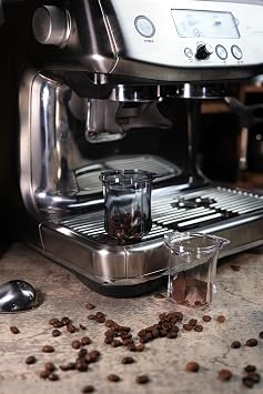 54mm Dosing Cup Clear Compatible with Breville 54mm Portafilters | with grinder activating tab - Transparent to visualize the coffee grind quality