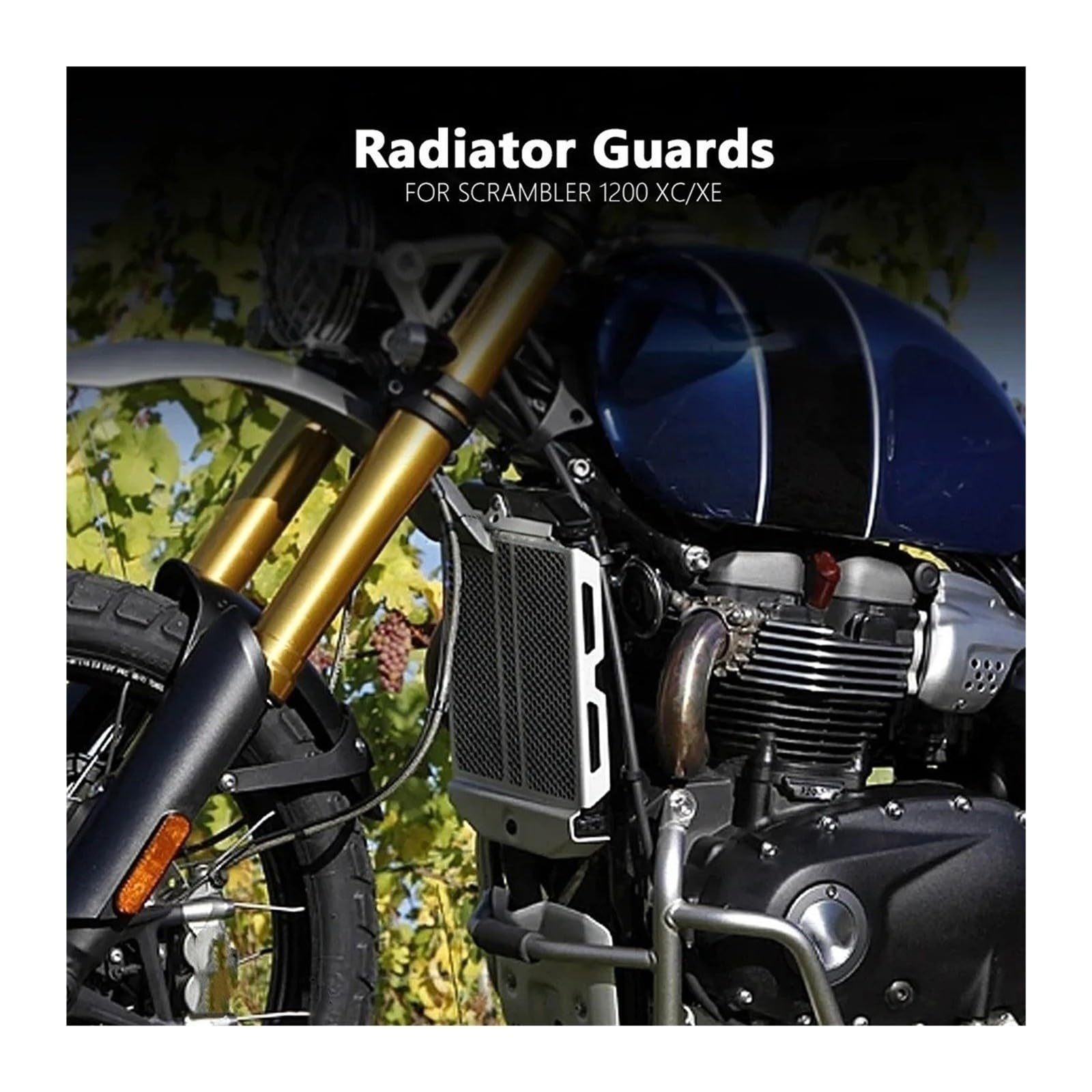 Parabrezza Moto PER Scrambler 1200XE 1200XC 1200X 2019-2025 Deflettore | Accessori Moto Radiatore Protezione Griglia Di Copertura