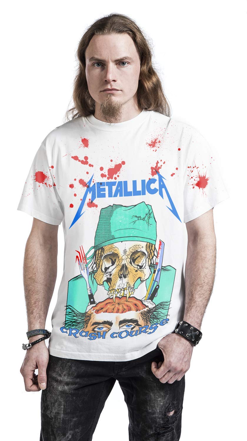 Metallica Crash Course - Jumbo Camiseta Blanco XL