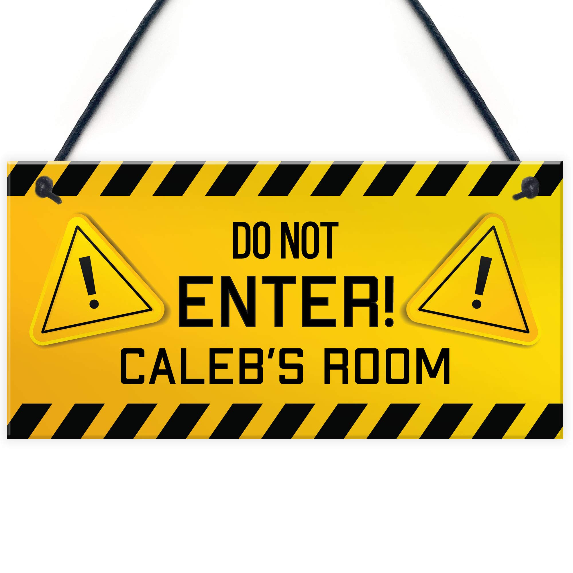 DO NOT ENTER Gaming Room Sign PERSONALISED Funny Gamer Gift For Son