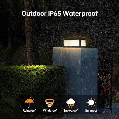 Miniatura 3 de Luz de pilar de poste para exteriores, IP65, impermeable, de aluminio, moderna, de lujo, regulable, 15 W, luces de columna LED, iluminación urbana