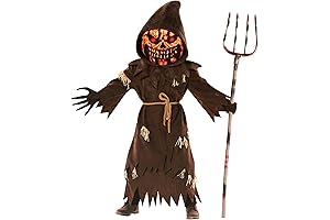Morph Scary Pumpkin Costume for Boys, Halloween Costume, Little Pumpkin Grim Reaper Outfit