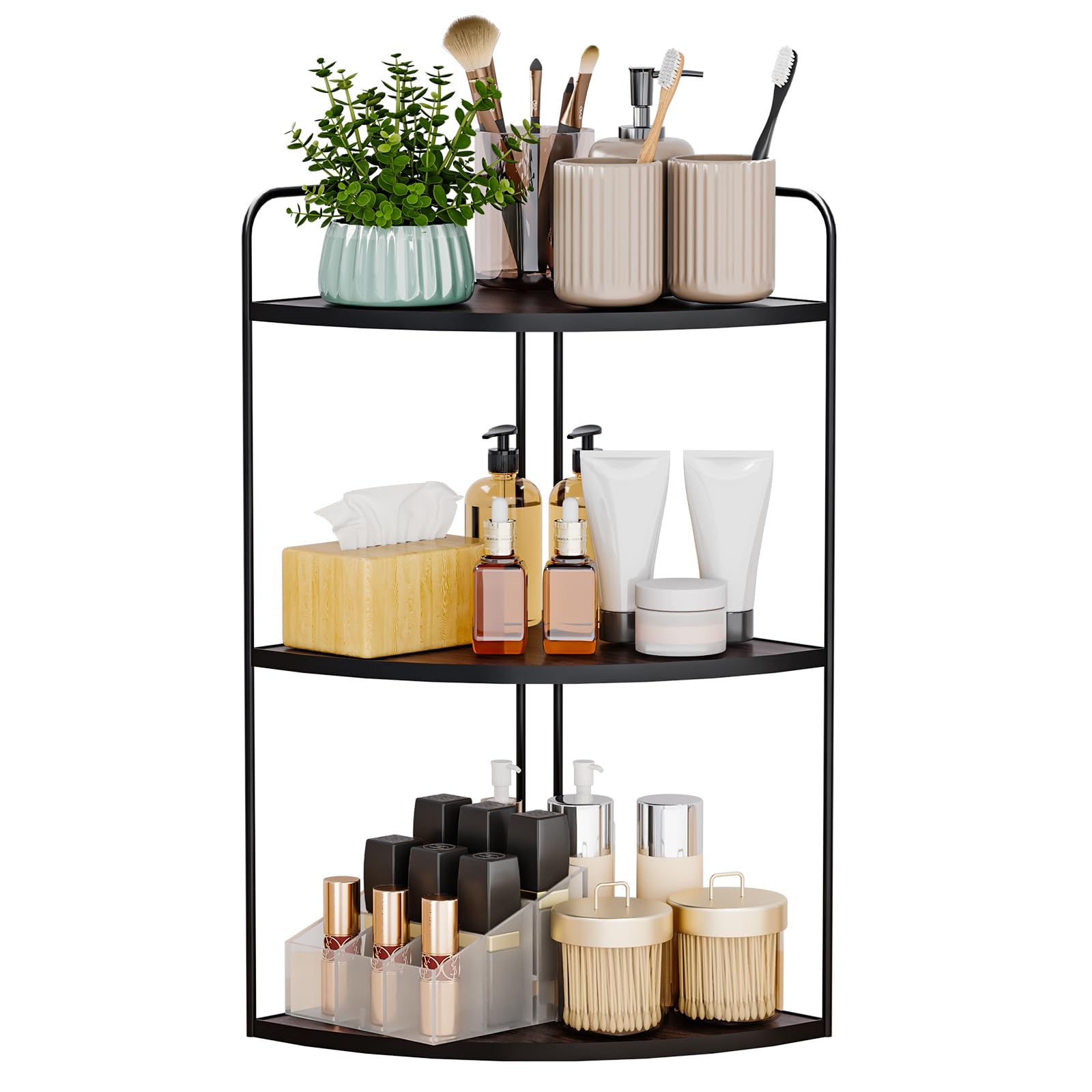Forest Angle Bathroom Counter Organizer,Countertop Organizer,Vanity Organizers,Bathroom Storage,Bathroom Sink Caddy,Counter Shelf,Corner Counter,
