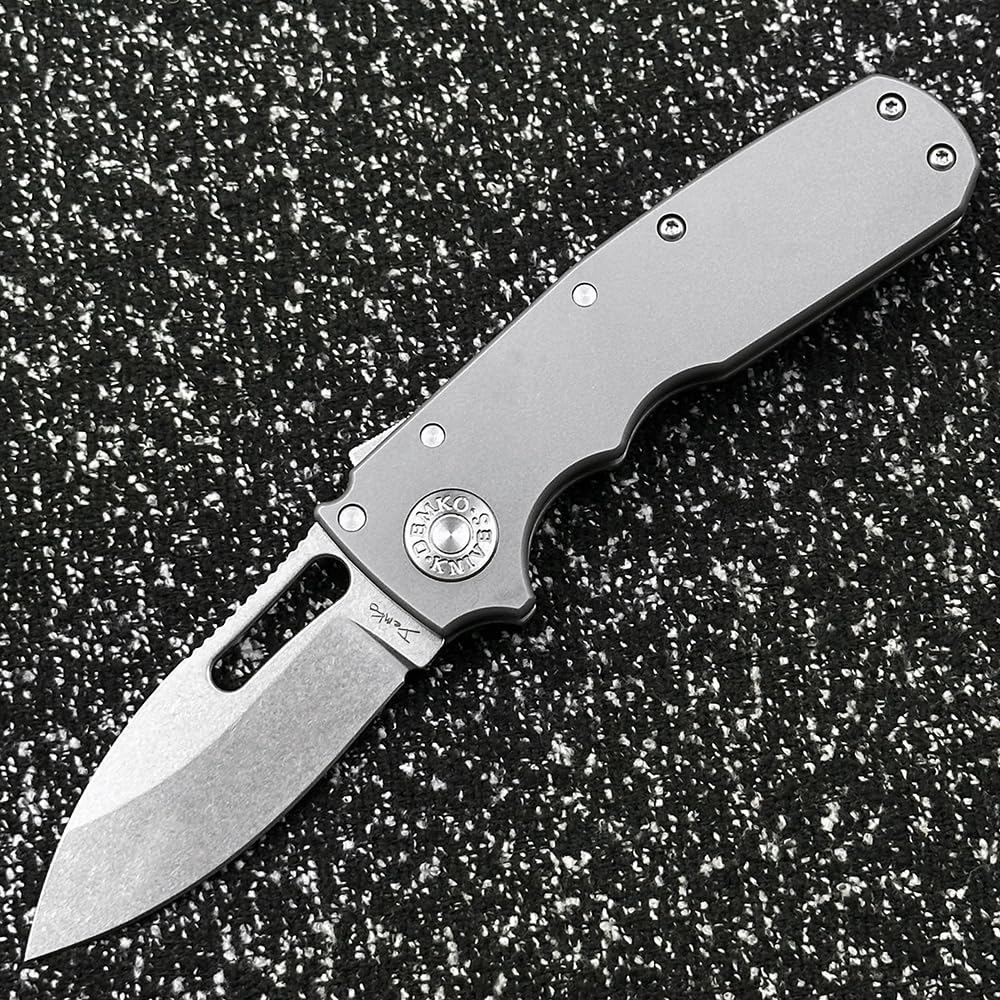 Andrew Demko Shark Cub Deep Carry Titanium Handle Knife (Pinch point)