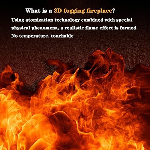 Miniatura 3 de Chimenea eléctrica independiente chimenea esférica negra mate con llama simulada y control remoto perfecta para interiores sala de estar centros de