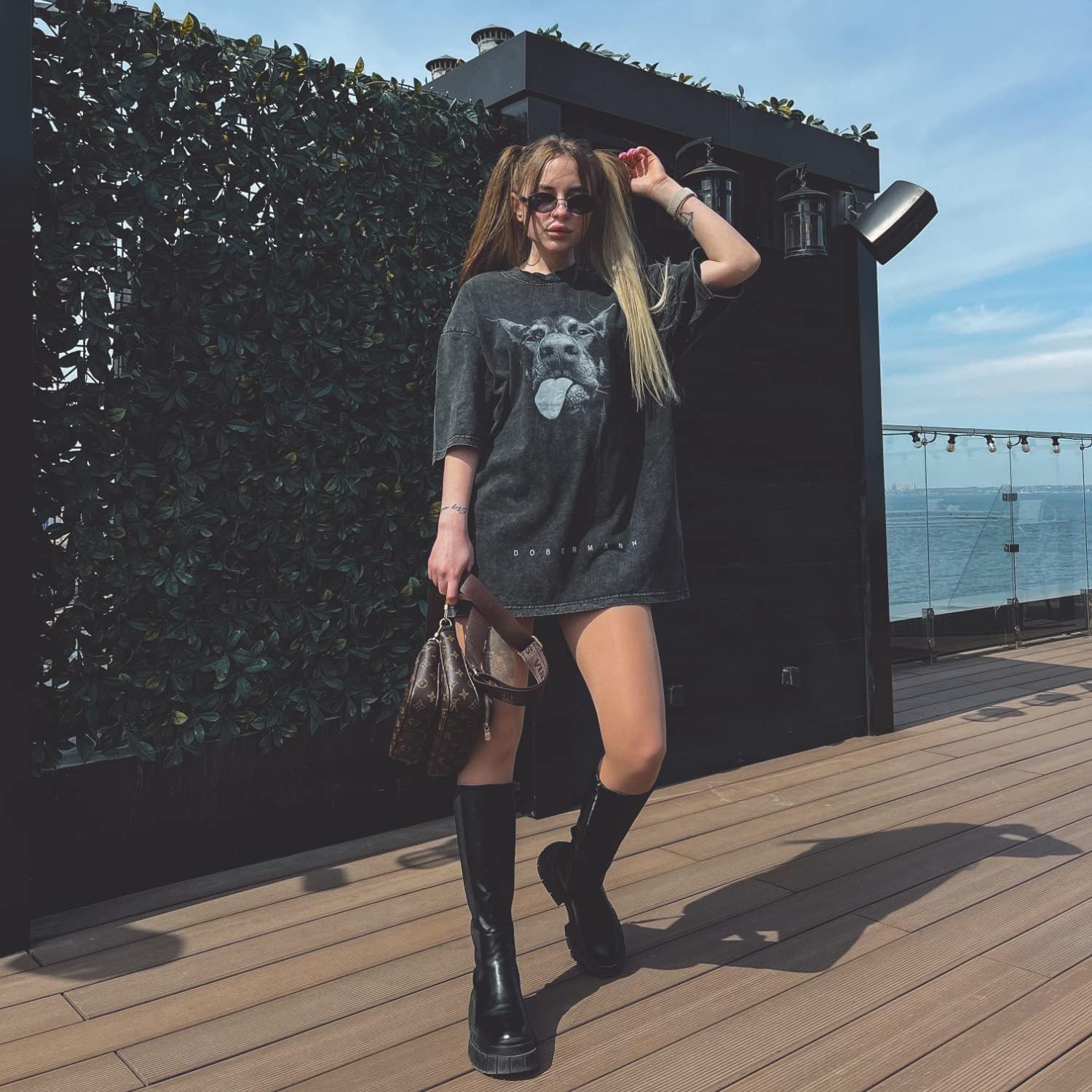 T-Shirt Streetwear Aesthetic Graphic Eyes Relaxed Tee Shirt Men Unisex - Image 7