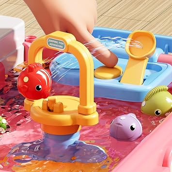 Outdoor Water Table Backyard Sensory Activity with Pump
