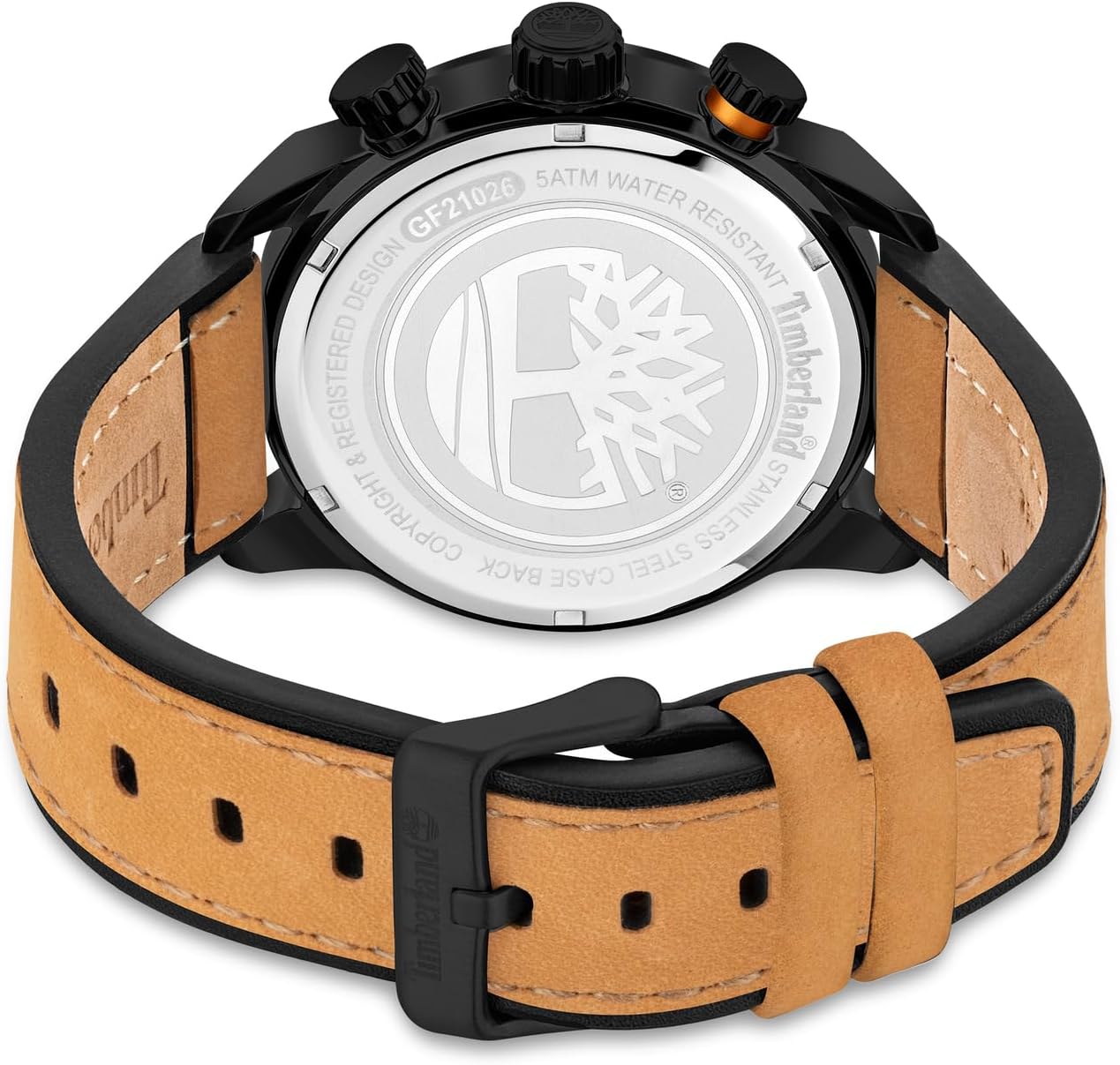 Timberland TDWGF2102603 Analogical Watch, side view with crown and pushers