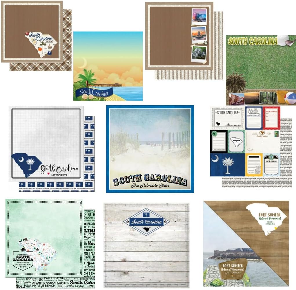 Soccer Themed Scrapbook Paper Bundle - 12 Double-Sided 12x12 Inch Papers For Sports Crafts