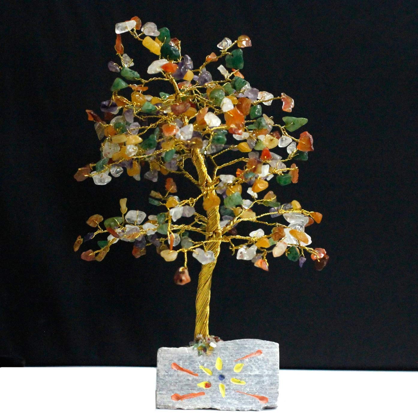 Multi-Gemstone Tree 320 pierres naturelles pour décoration et bien-être