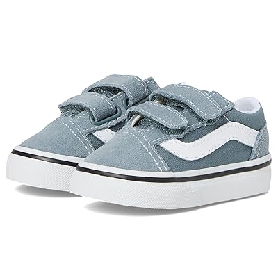 Vans Kids Old Skool V (Infant/Toddler) Kids Shoes Color Theory Stormy Weather