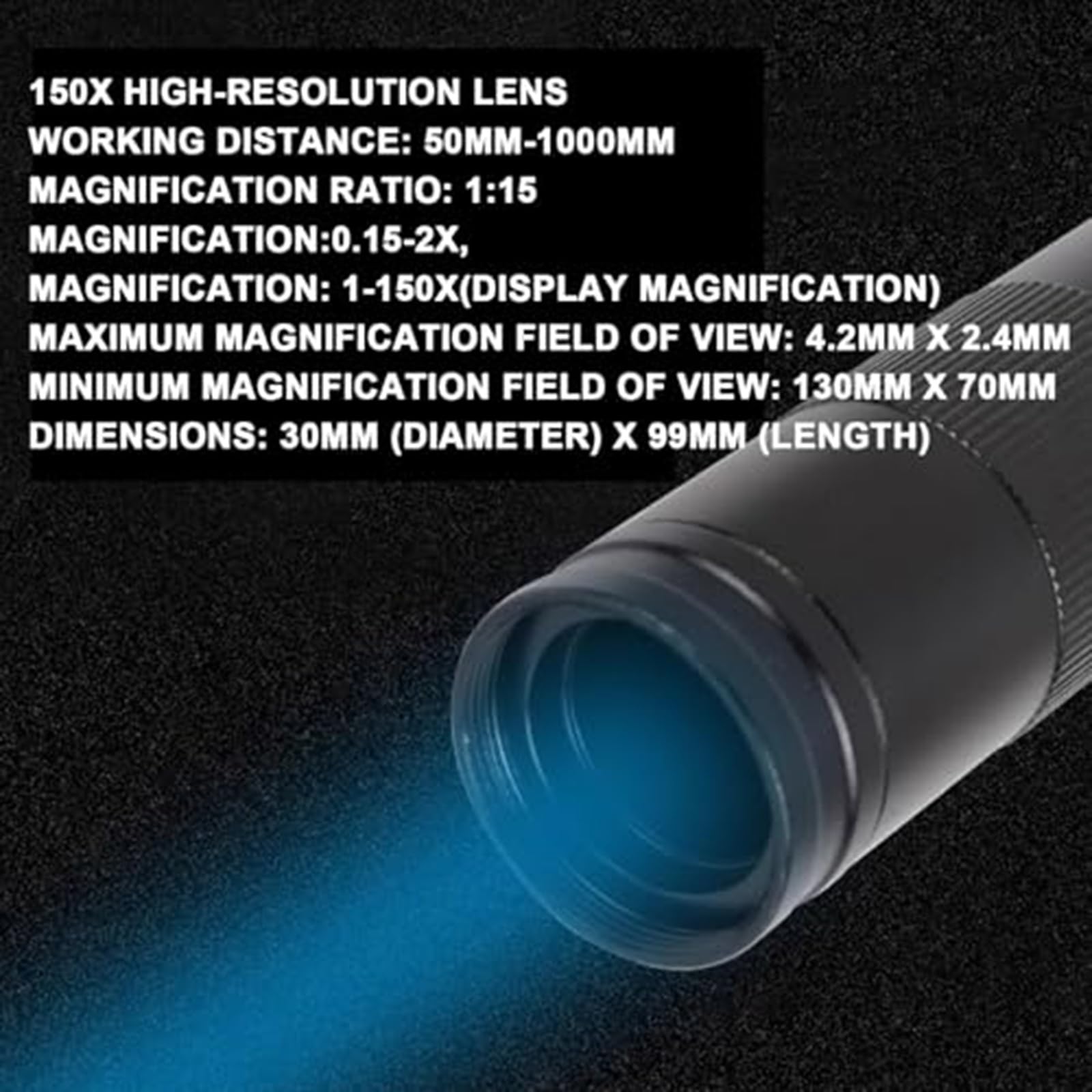 Microscopio Digital Hdmi, Lupa Industrial con Cámara Hdmi/USB De 48 MP, Luz Anular Led, Brazo Flexible, Lente HD De 150x, para Reparación De Componentes Electrónicos