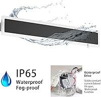 Vista 3 de Aipsun Paquete de 2 luces de pared exteriores, lámparas de luz exterior LED negras para montaje en pared, apliques de pared modernos para porche