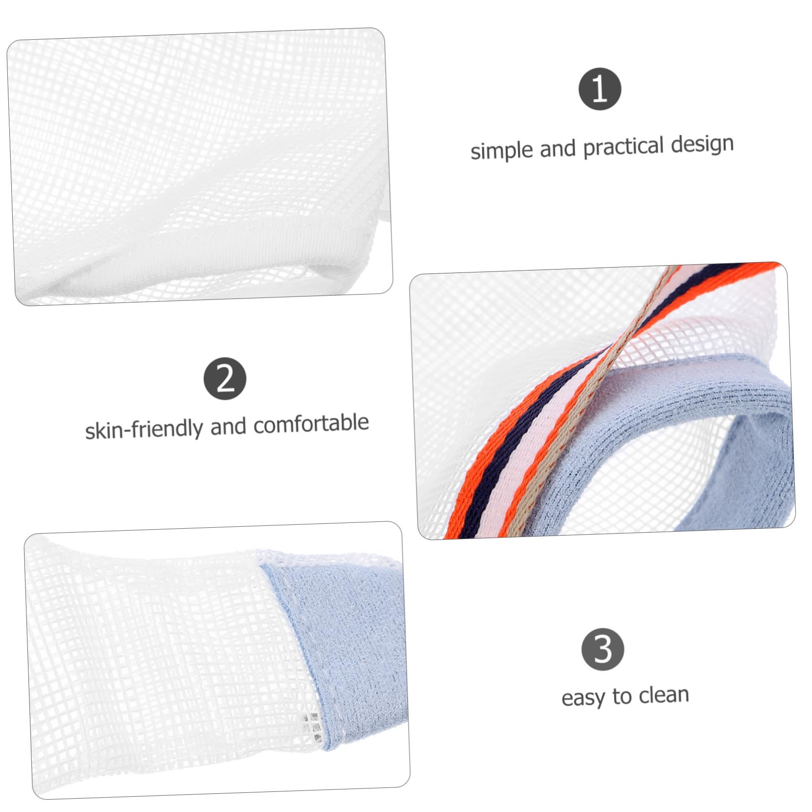 Abaodam 10 Pares Guantes Para Morder Anillos Bebe Deja De Chuparte El Tapón Para Juguetes Estimulantes Para Chupar Bebe Guantes Masticables Para Bebés Neto
