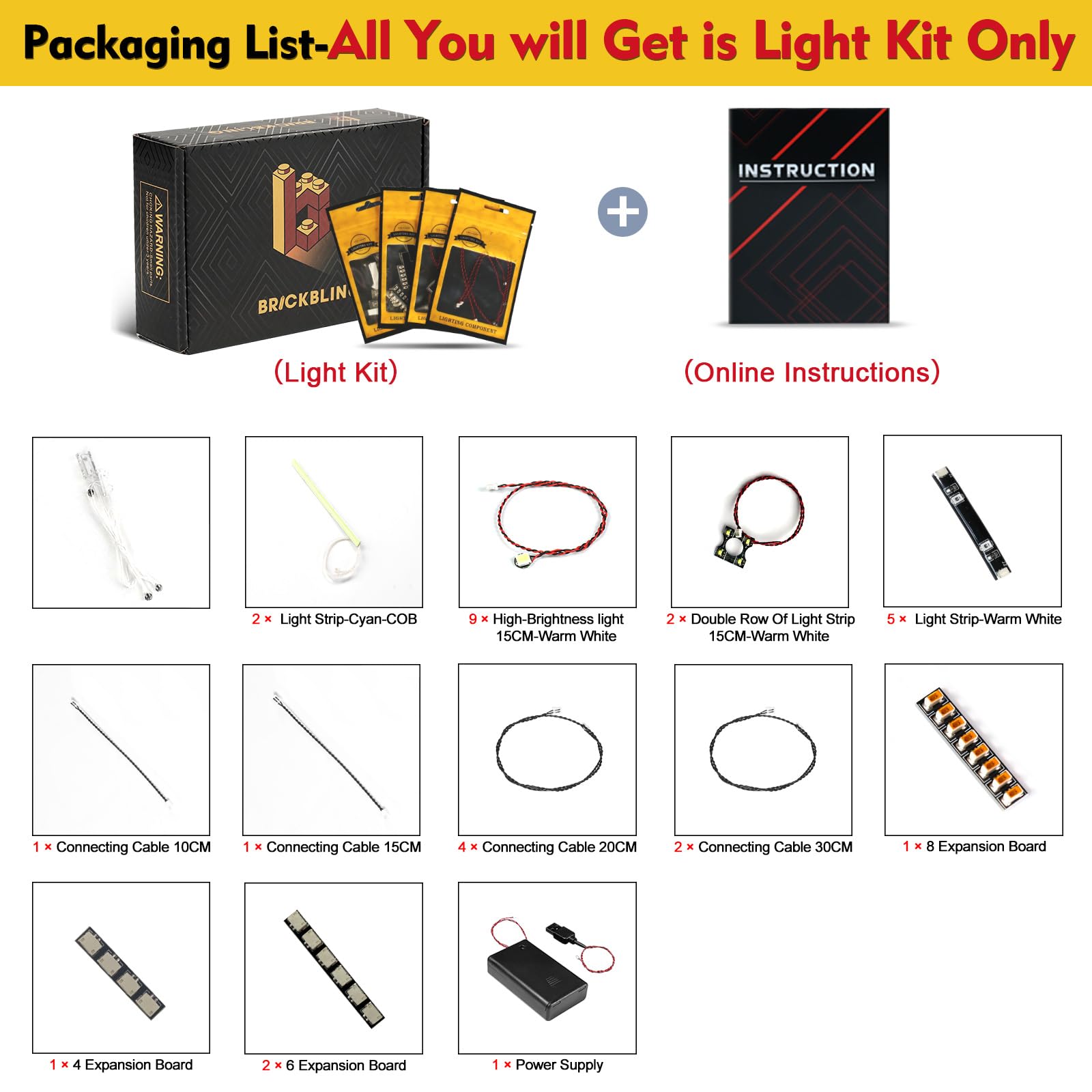 Amazon.com: BrickBling LED Lighting Only, Compatible with Lego