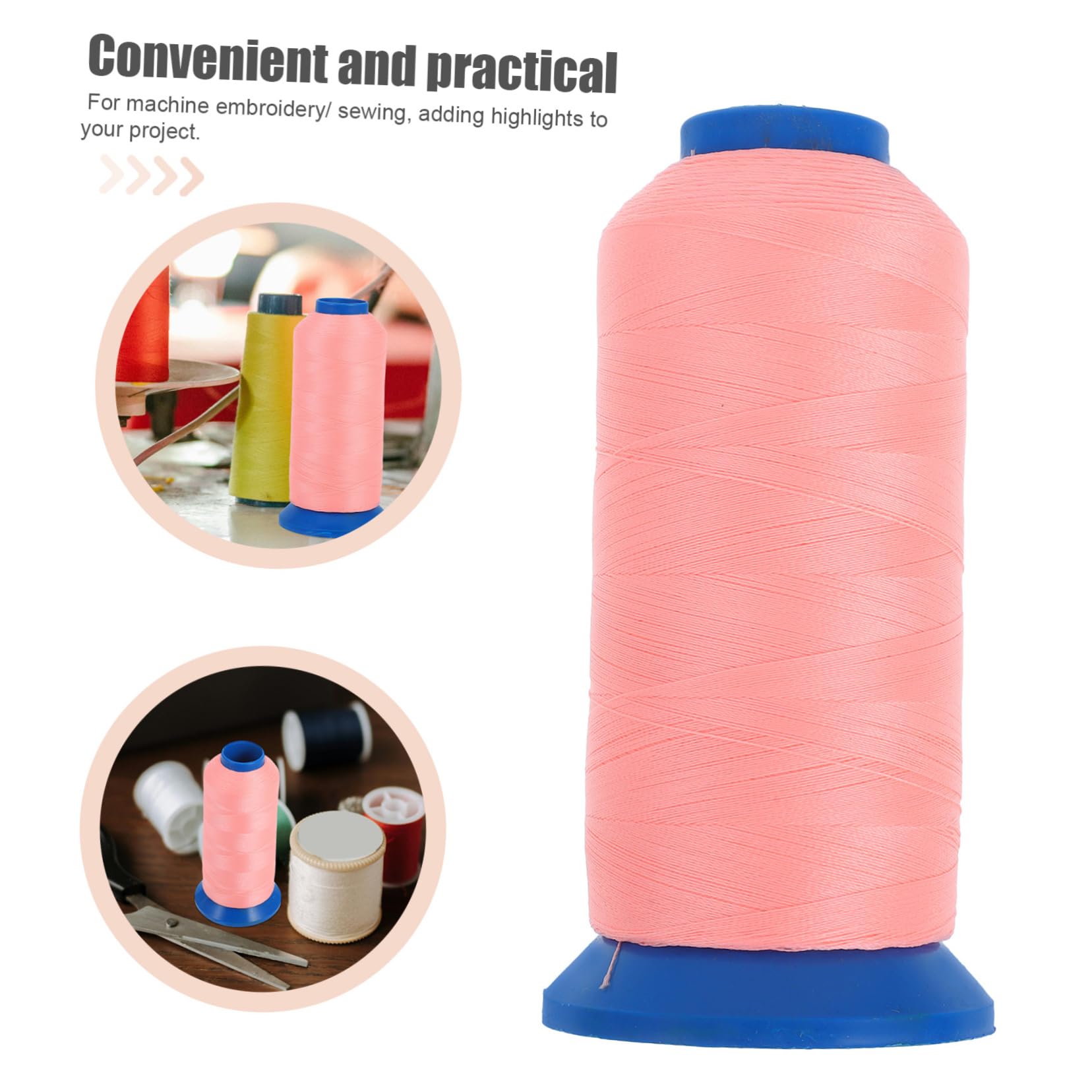 jojofuny 3 Piezas 3000 Luz De Noche Hilo De Coser Hilado De Brillo Hilo De Bordar Luminoso Máquina De Coser Hilo Para Maquina De Coser Tejer Hilos De Coser Hilo Brillante De 3000 Yardas