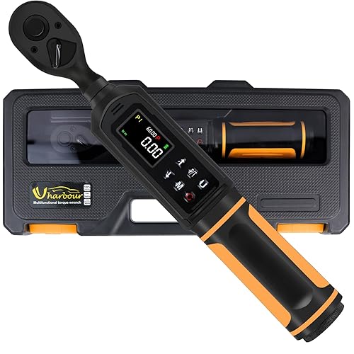 Digital Torque Wrench 3/8 Drive, 0.66-44.29Ft.lbs/0.9-60Nm Range, Electric Torque Wrench