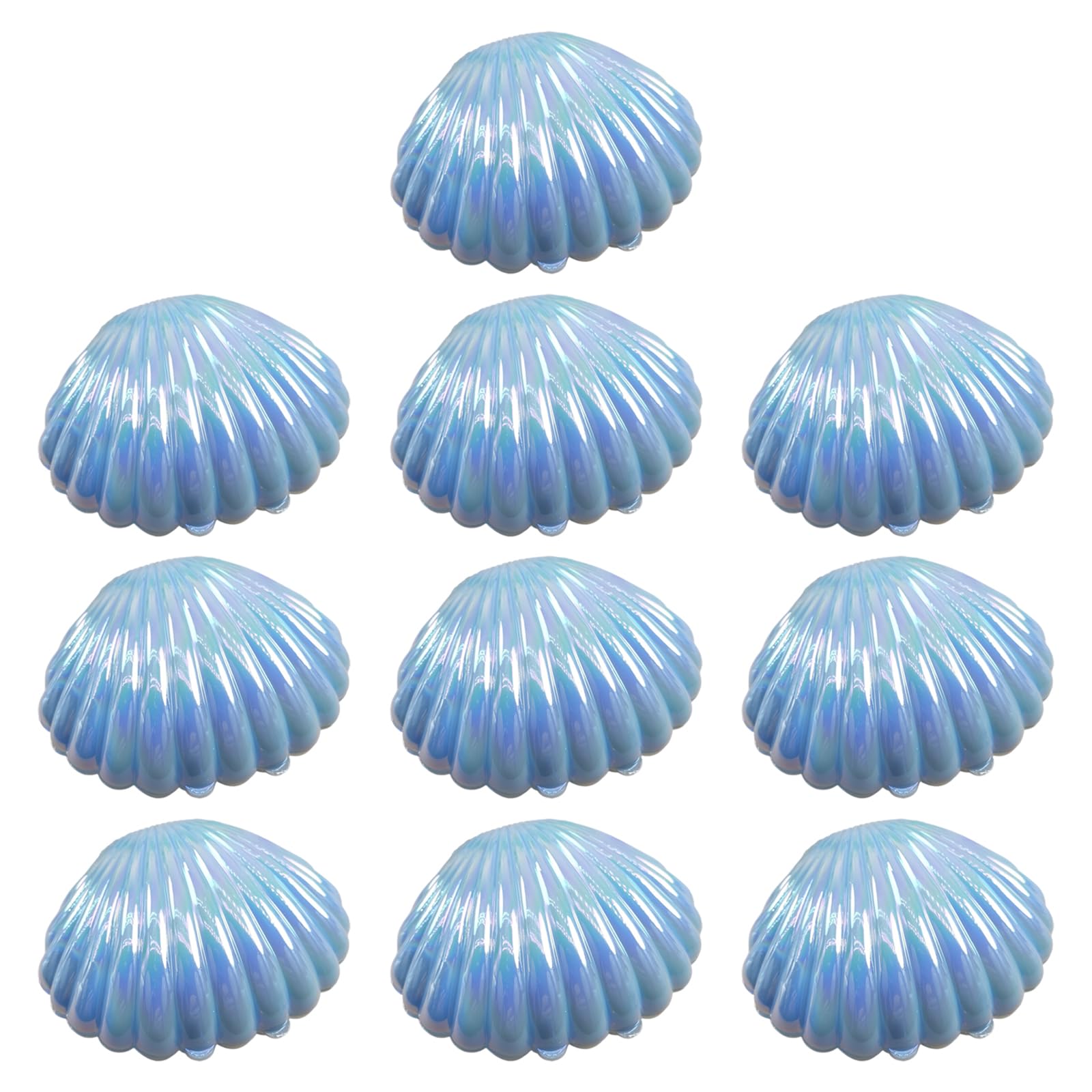 Tsophreniq Rainbows Vacuum Coated Shell Container for Party Treats Portable Decorative Storage Container for Accessories Seashells Bag