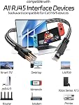 Cat 8 Ethernet Cable 100FT, High-Speed Braided Internet Cable Network Cord with RJ45 Connector 40Gbps 2000Mhz Heavy Duty LAN Cable Shielded Indoor