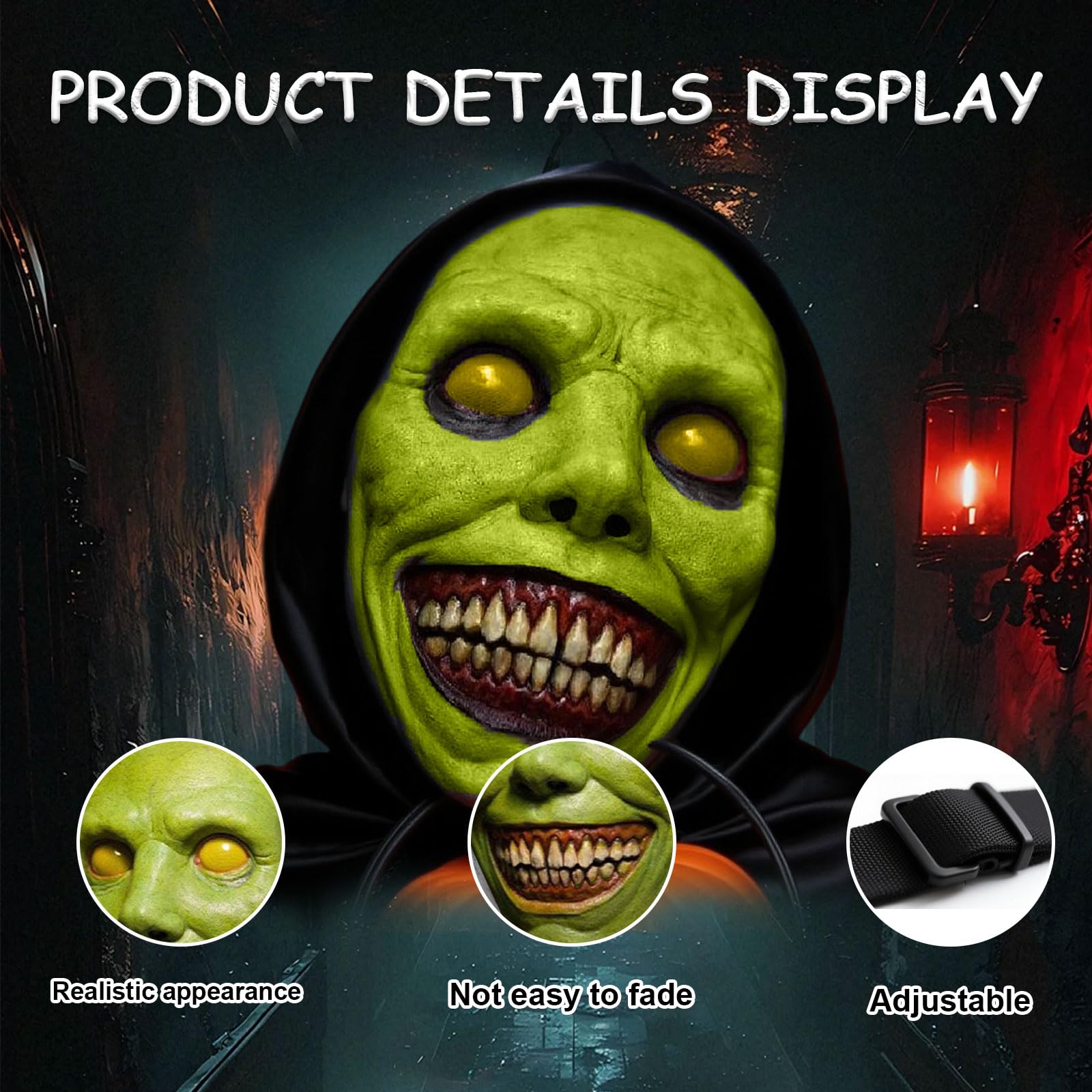 KEGOZ Halloween Exorcist Scary Masks - Image 3