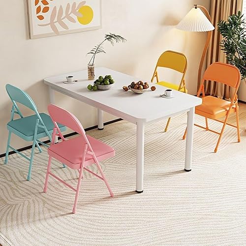 Miniatura 3 de Sillas plegables con asientos acolchados, asiento comercial apilable portátil, taburete plegable con cojín grueso, silla plegable acolchada para