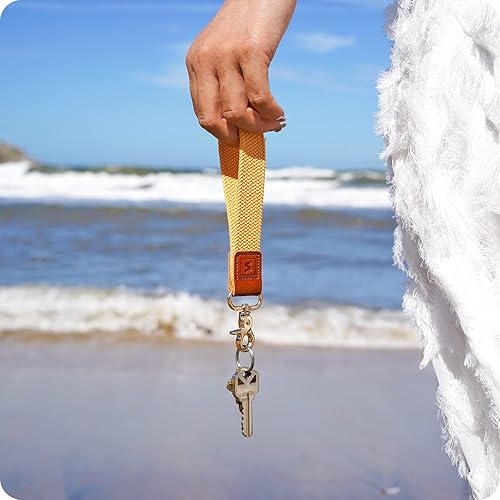 Miniatura 6 de SENLLY Cordón de pulsera, soporte elástico para llavero, diseño elástico original anticaída