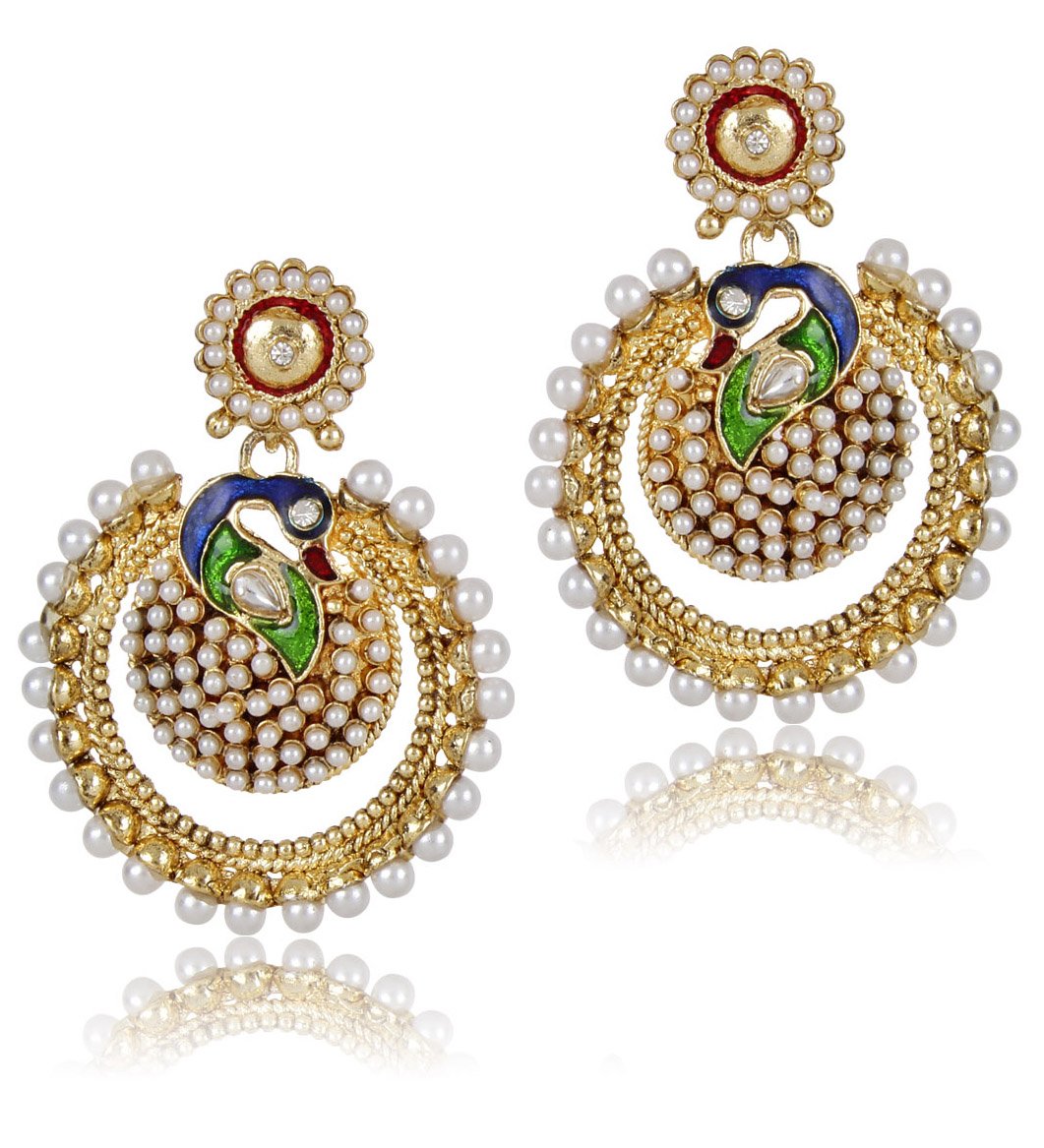 Shining DivaMetal Dangle & Drop Earring For Women (Multi-Colour)