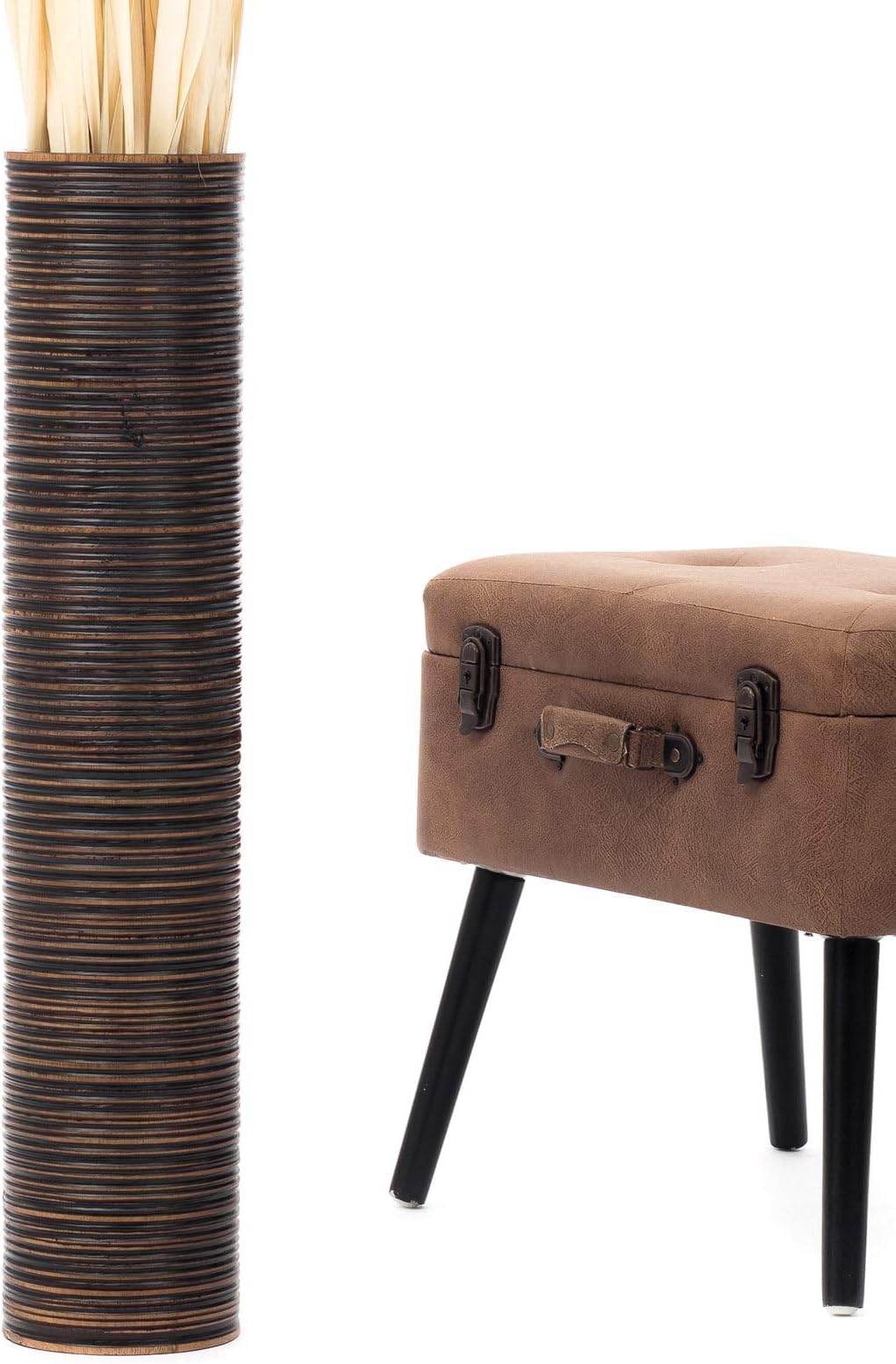 Gangkun Vase de sol en rotin décoration de fenêtre et de salon