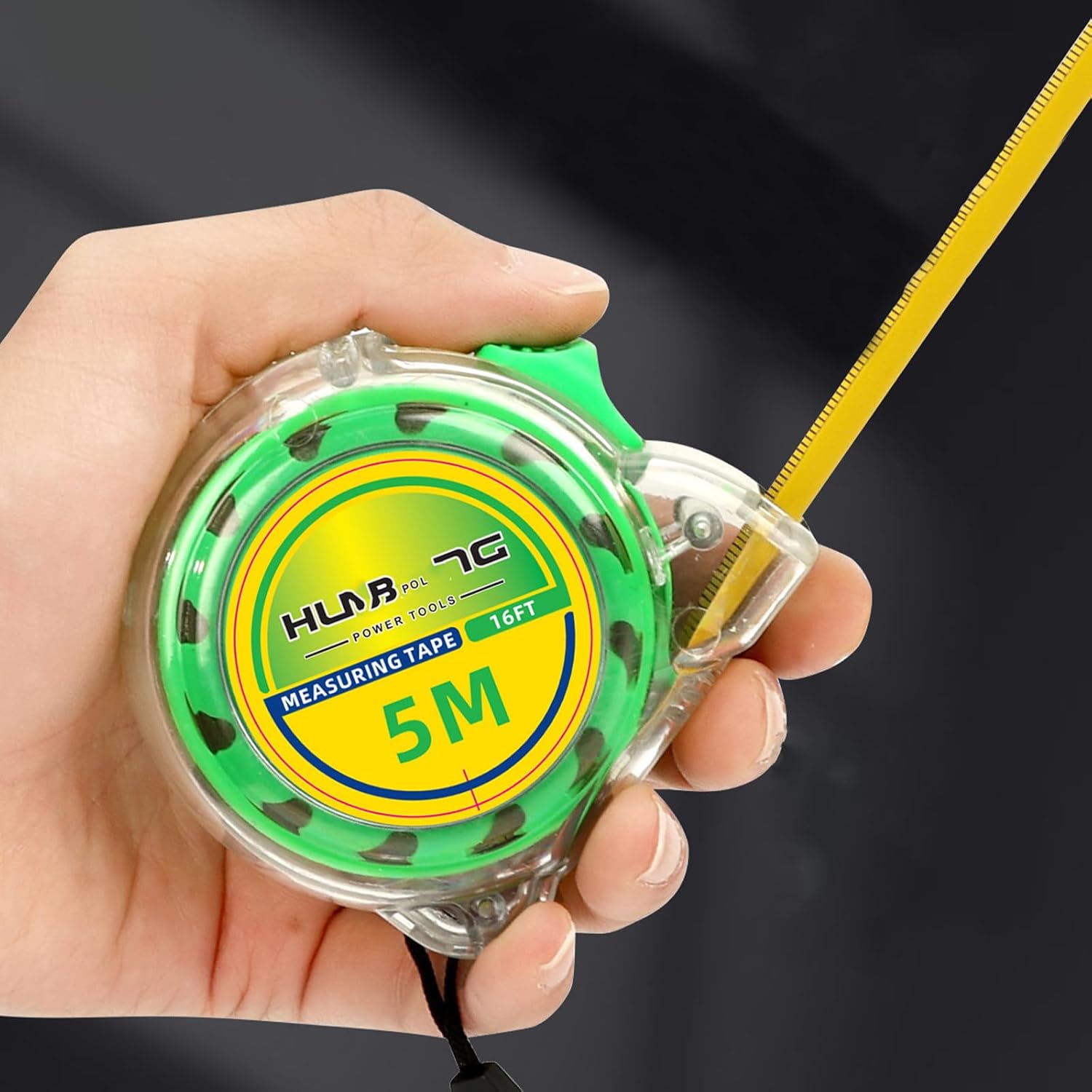 Tape Measure 16 ft,Steel Retractable Tape Measure with Imperial&Metric,Manual-Locking Professional Measurement Tape for Worker,Designer, Decorator, Handicraftsman (16 ft)