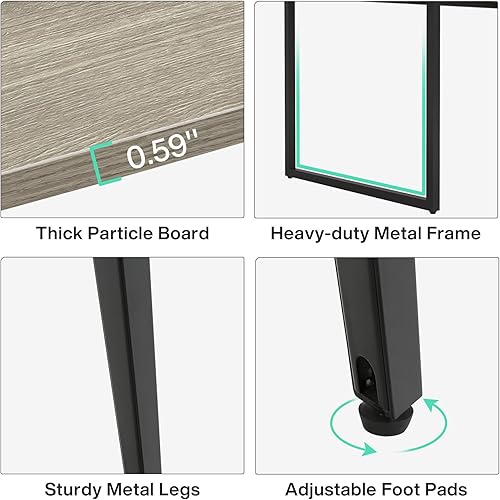 Vista 14 de Tribesigns Mesa de conferencias de 6 pies, 70.86 pulgadas de largo x 35.43 pulgadas de ancho x 29.52 pulgadas de alto, mesa de reuniones moderna