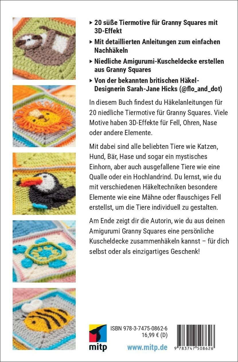 Amigurumi Granny Squares: 20 süße Tiermotive häkeln (mitp Kreativ)