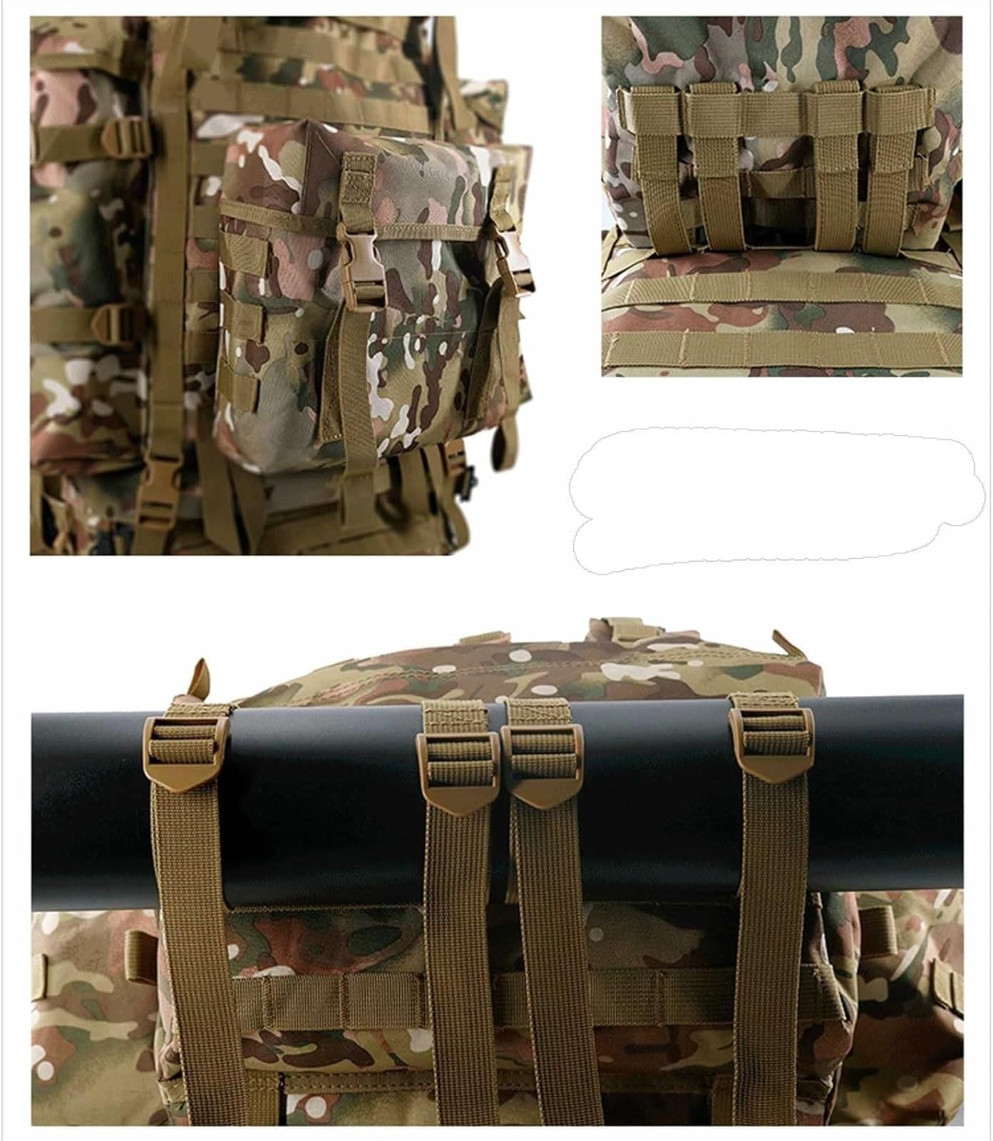 Plecak Turystyczny Plecak Trekkingowy Plecaki Taktyczne 80L Plecaki Turystyczne Na Kemping Piesze Wycieczki Podróżny Plecak Podróżny Torba Alpinistyczna(Black)