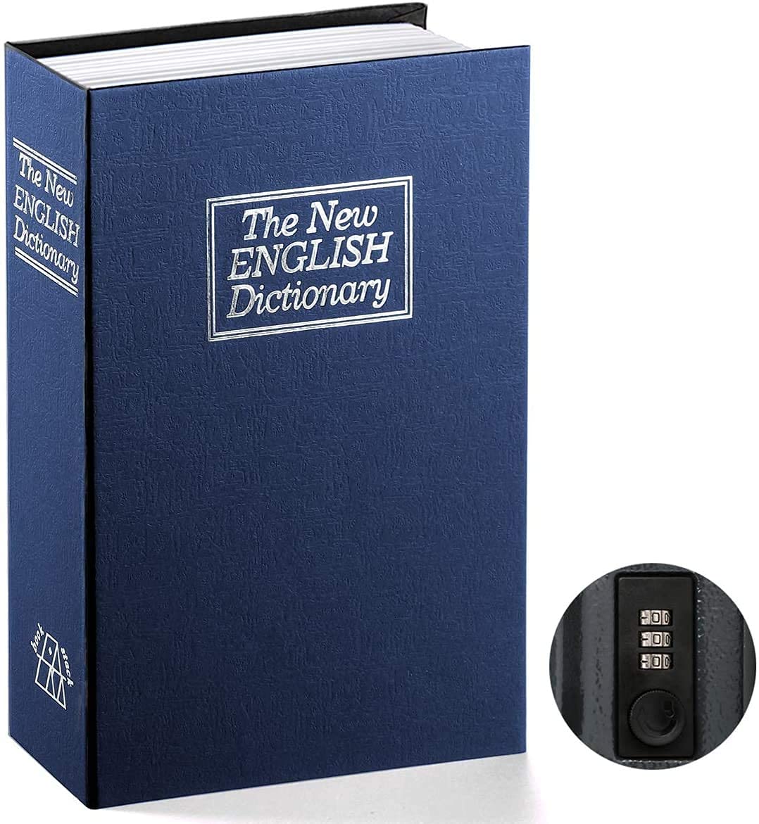 SHRBI Metal Hidden Secret Book Safe Security Dictionary Jewelry Locker Vault Box Private Diary/Cash Boxes (Multi color) (B08GLV1SKK) Amazon Price History, Amazon Price Tracker