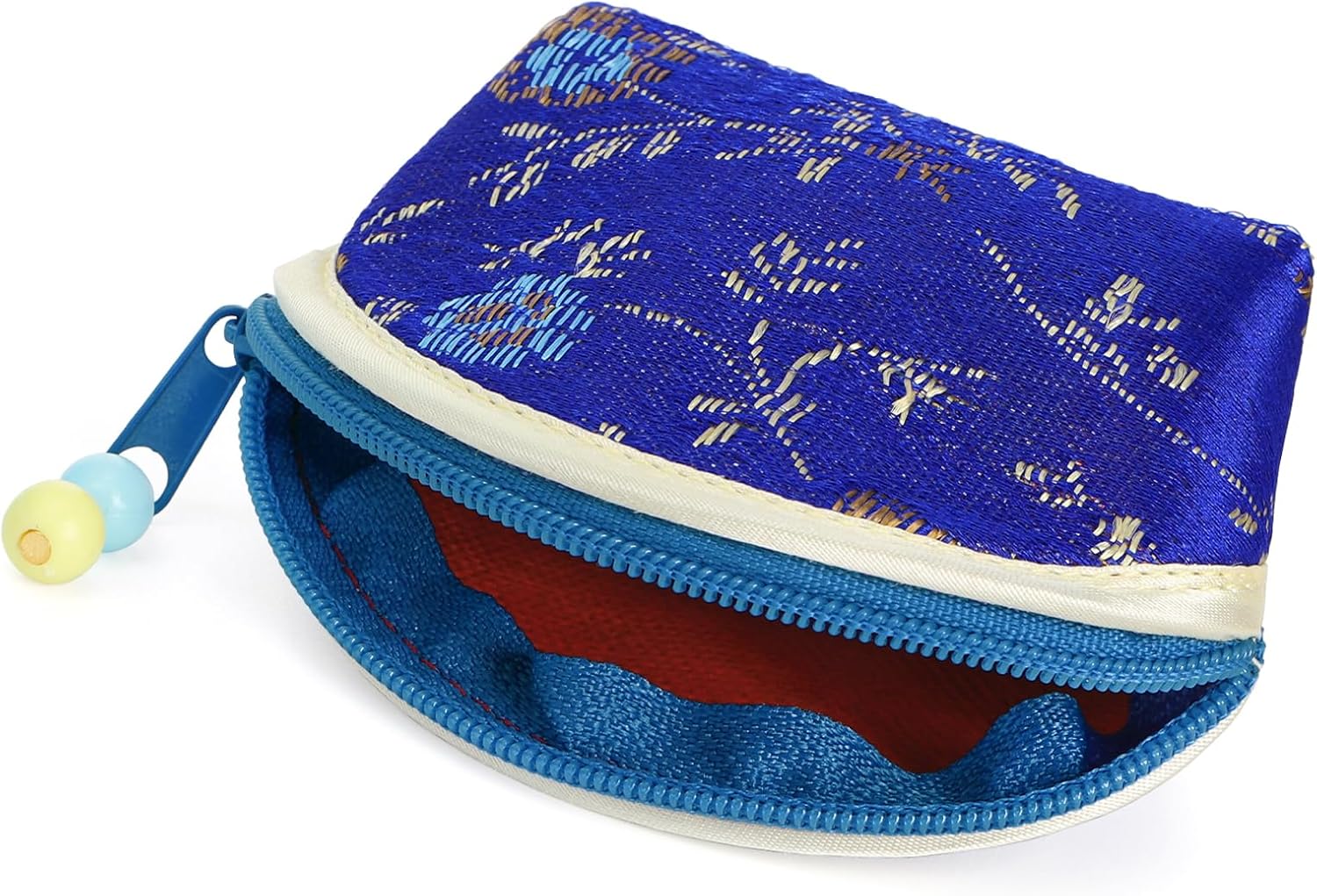 ZOOFOX 30 Pieces Silk Coin Purse for Women, Embroidery Jewelry Gift Bags with Zipper and Beaded Pulls, Mini Change Purse for Daily Life, Cars, Travel and Party - Image 3