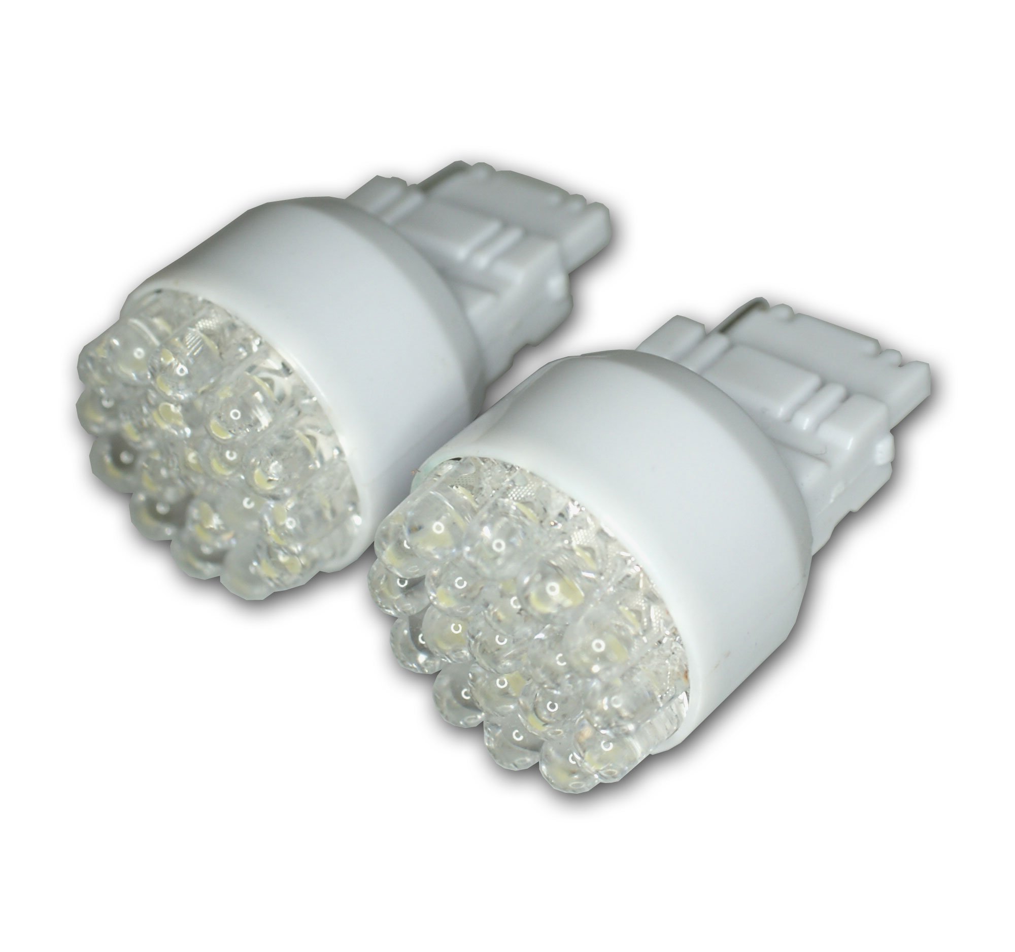 Tuningpros LEDRS-3156-W19 Rear Signal LED Light Bulbs 3156, 19 LED White 2-pc Set