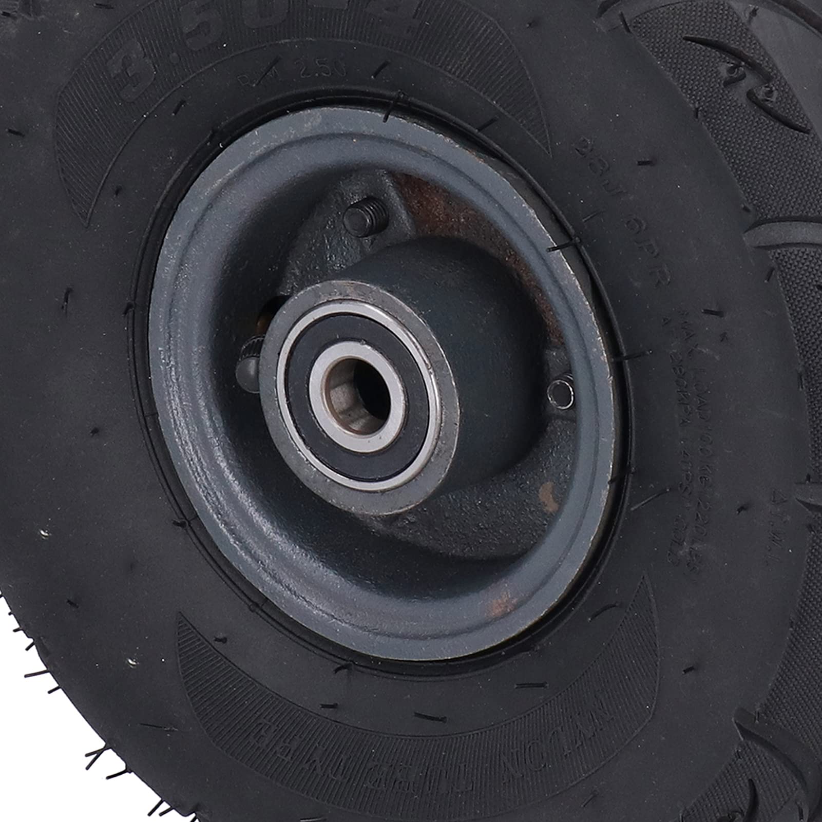 Neumático utilitario Rueda Inflable Multiusos Carretilla de Mano Eje de Acero Fundido 280 KPa Diámetro del Orificio de 15 mm 3,50‑4