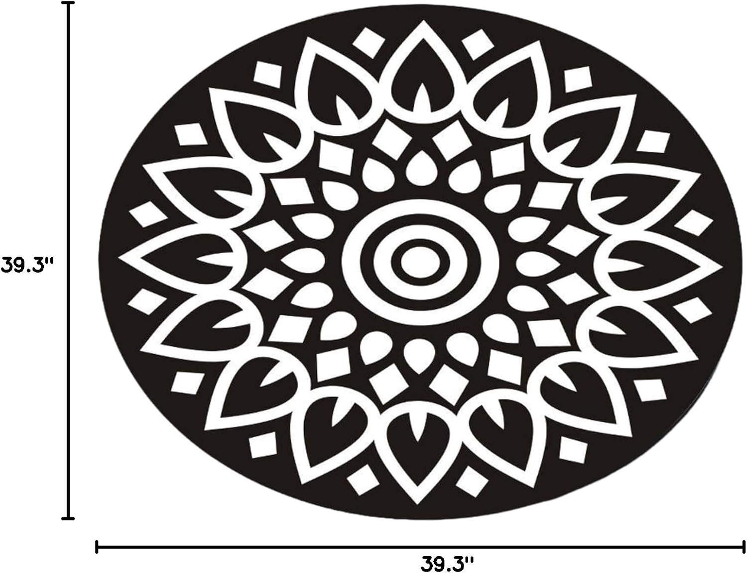 Round Soundproofing Rug, Musical Instrument Carpet Mat for Piano Drums Snare Bass, Drum Rug Piano Carpet Protector Pads Acoustic Blankets for Living Room Music Stand (100CM,F)
