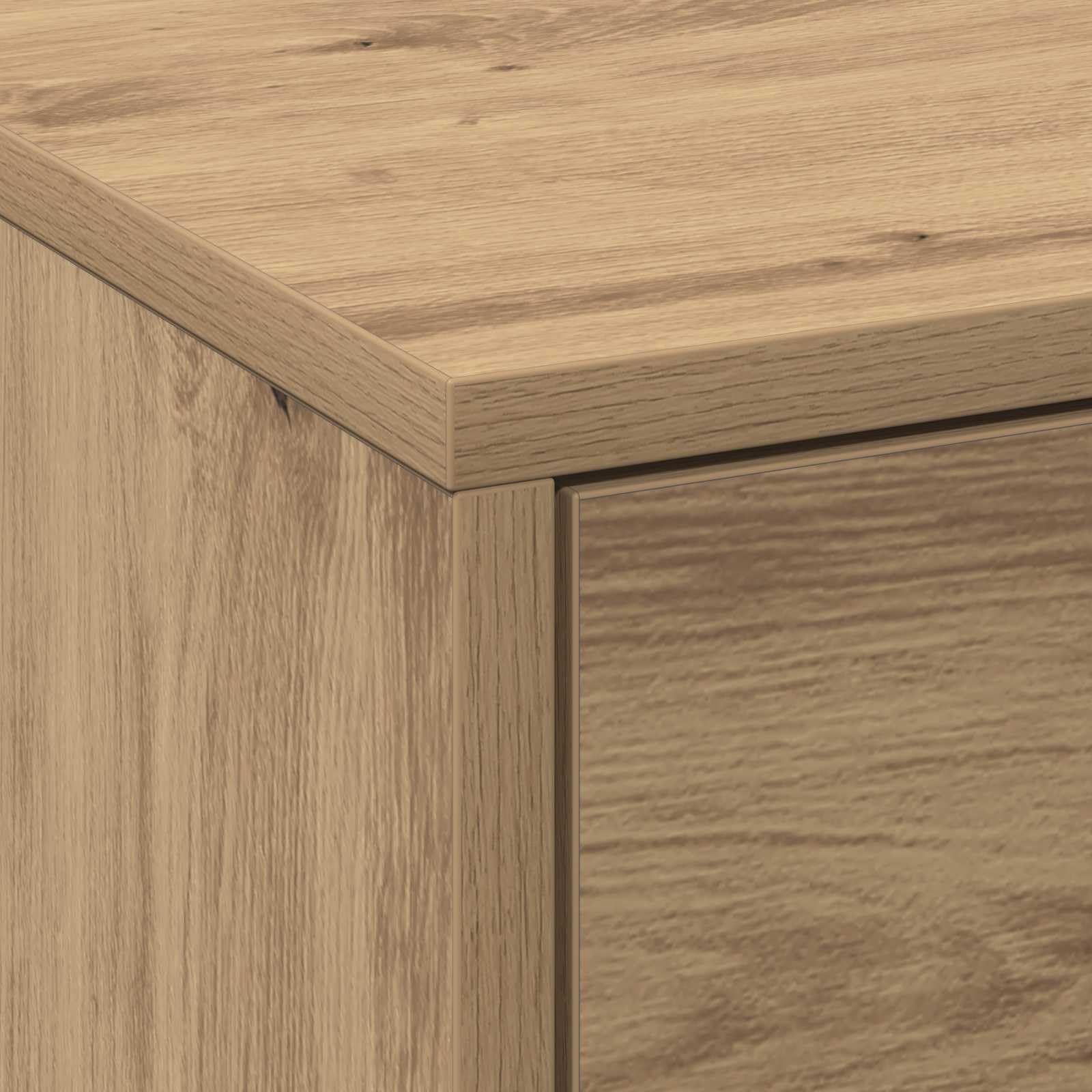 vidaXL Meuble TV Chêne Artisanal Bois d'ingénierie