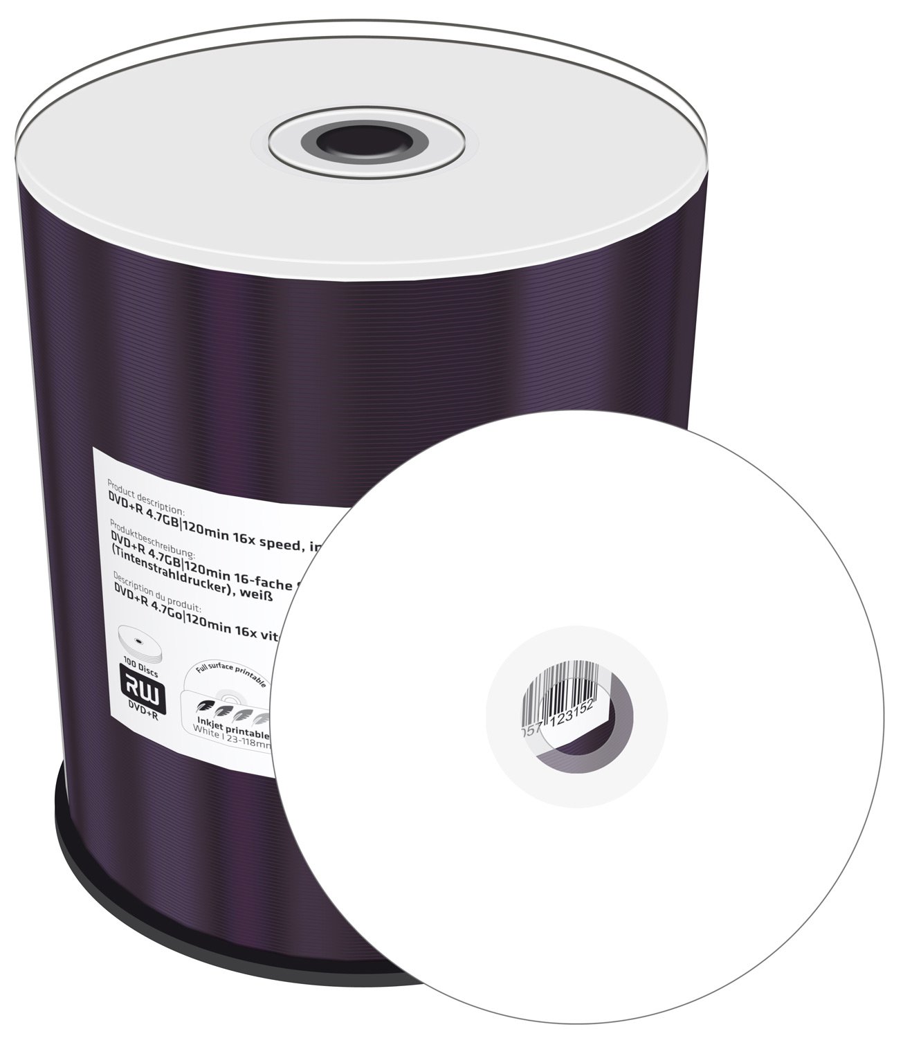 MediaRange MR414 - DVD+RW regrabables (100 Discos)