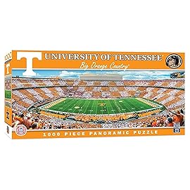 Masterpieces McArthur MasterPieces NCAA Panoramics 1000 Puzzles Collection - Tennessee NCAA Panoramics Jigsaw Puzzle, Team Color, 1000 Pieces - 13 x 39