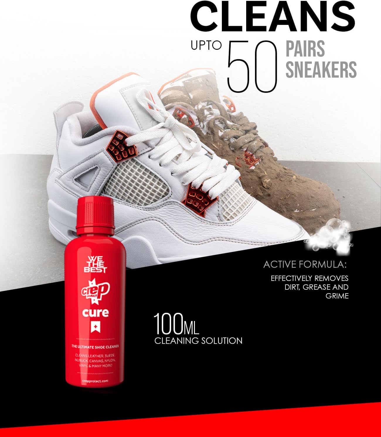 Crep Protect Ultimate Essentials Pack - Sneaker Cleaner, Suede & Nubuck Eraser, Premium Shoe Brush, Wipes