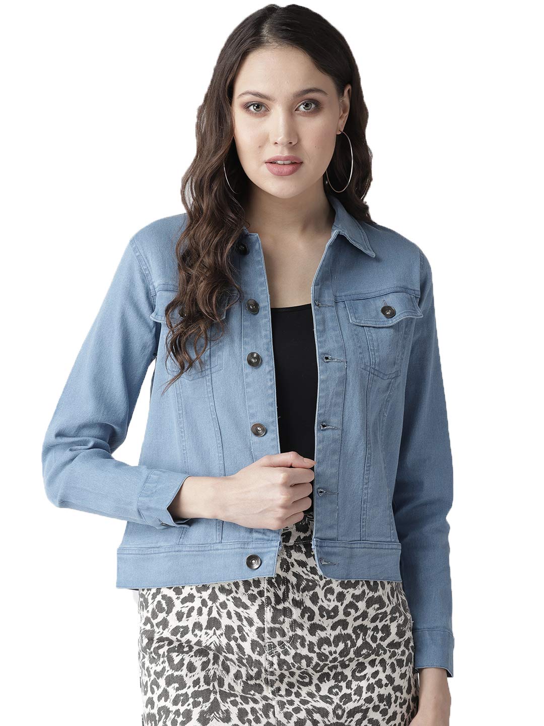 style quotient Women Blue Solid Denim Jacket-picture-36