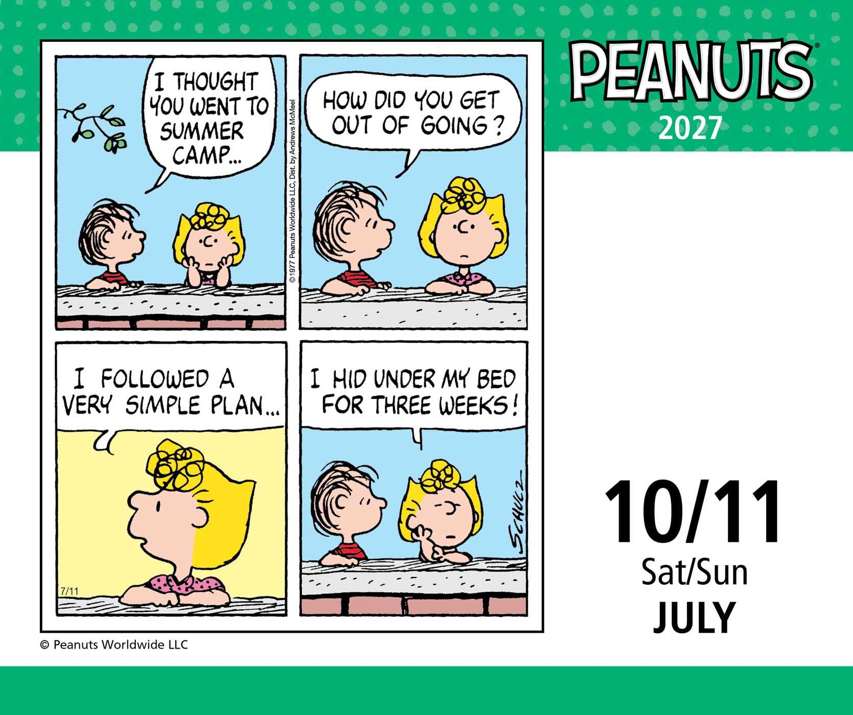 Peanuts 2027: Original Andrews McMeel-Tagesabreißkalender [Kalendar]