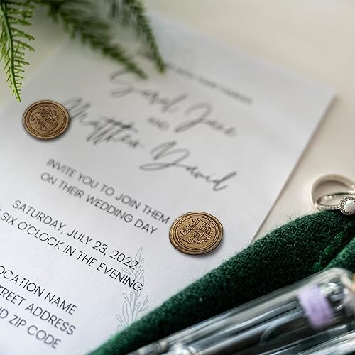 Miniatura 5 de 50 calcomanías para sello de cera del alfabeto, sellos de sobre, autoadhesivos, calcomanías para sellos de sobre para invitación de boda, Navidad,