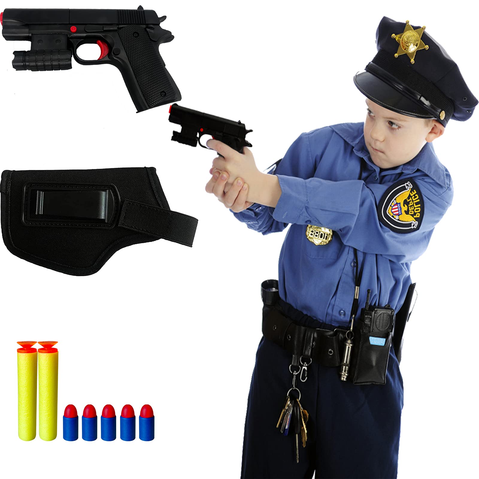 Buy Colt 1911 Kid Toy Gun with Soft Bullets Ejecting Magazine Black