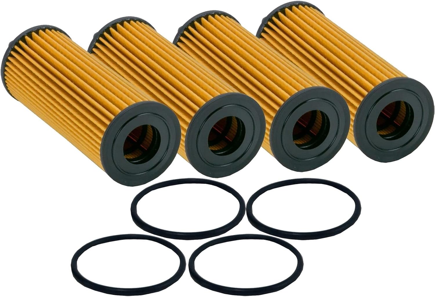 Set of 4 Engine Motor Oil Filters Fits Chrysler Dodge Jeep Ram VW V6 StdAsp