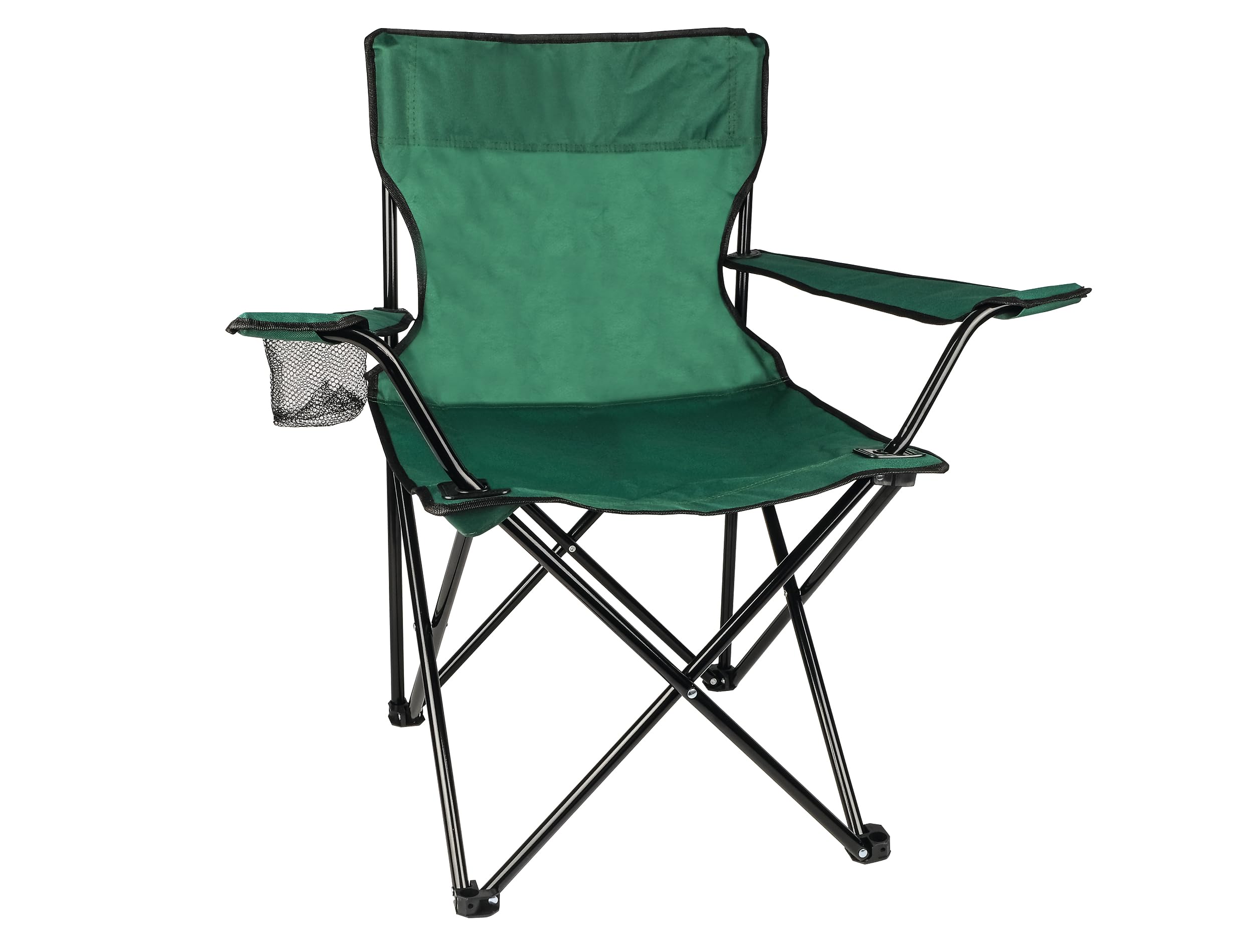 Wellogic Klappbarer Campingstuhl – Faltstuhl mit Flaschenhalter & Tragetasche – Leichter Outdoor Stuhl für Camping, Angeln & Garten – Grün Sonstiges