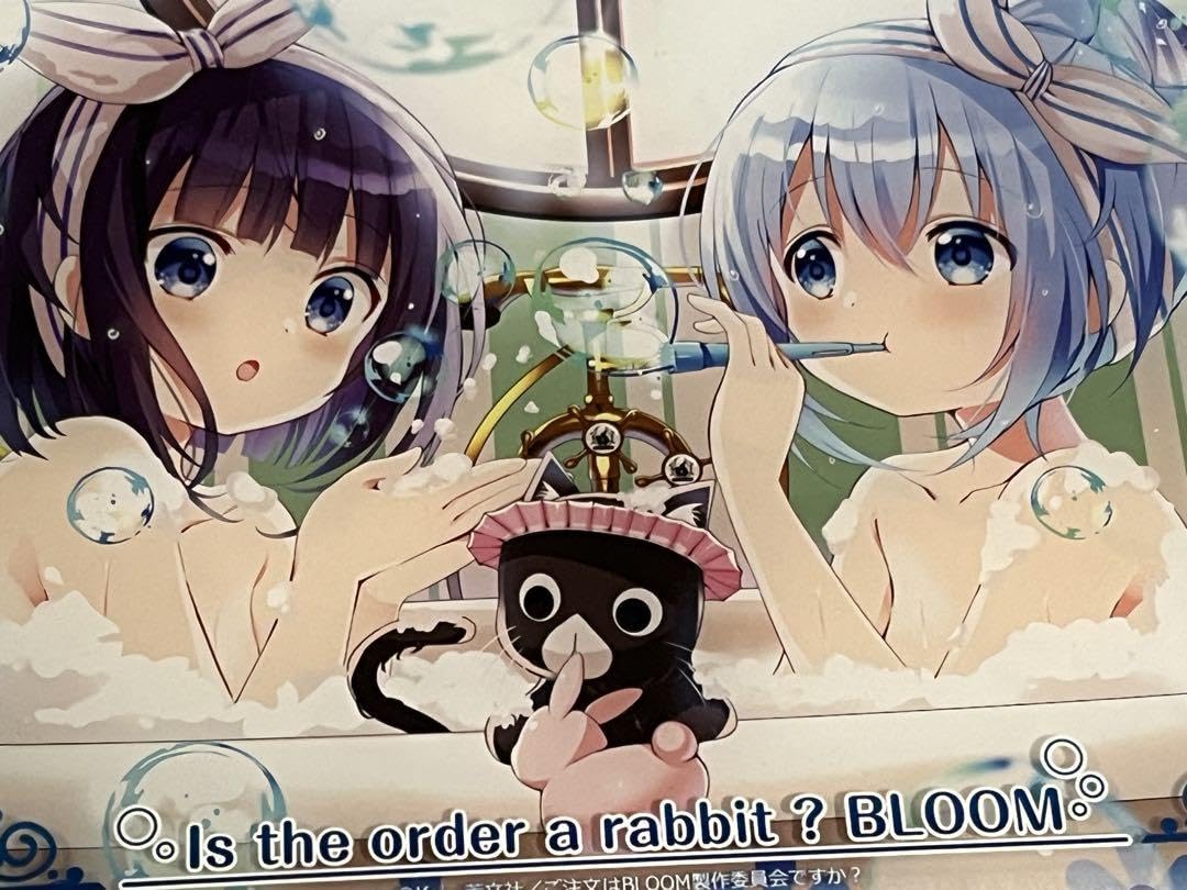 チノ&フユ&あんこ アクリルプレート チノとフユのお風呂タイム Amazon.co.